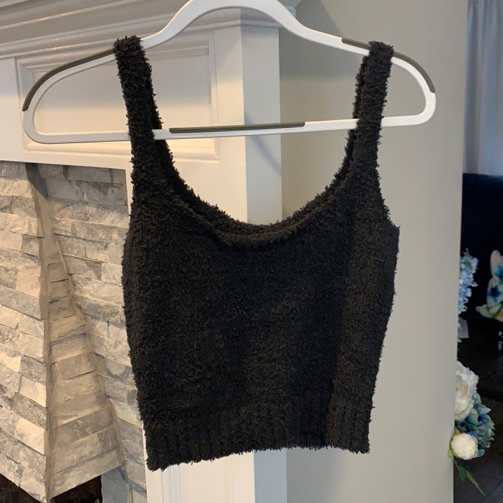 Skims fuzzy tank top